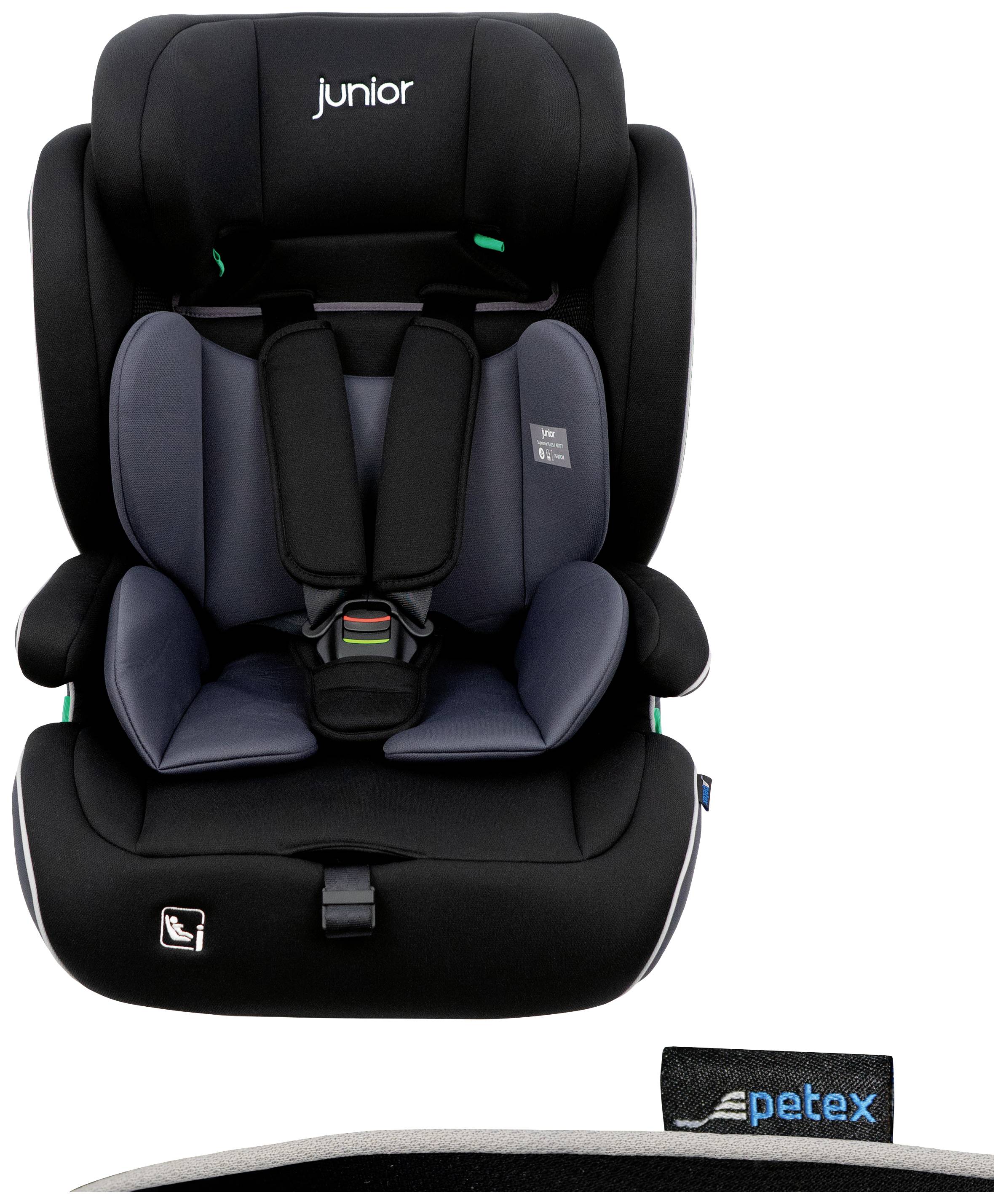 Petex Supreme Plus 1151 ISOFIX schwarz HDPE nach ECE R129 Kindersitz Schwarz
