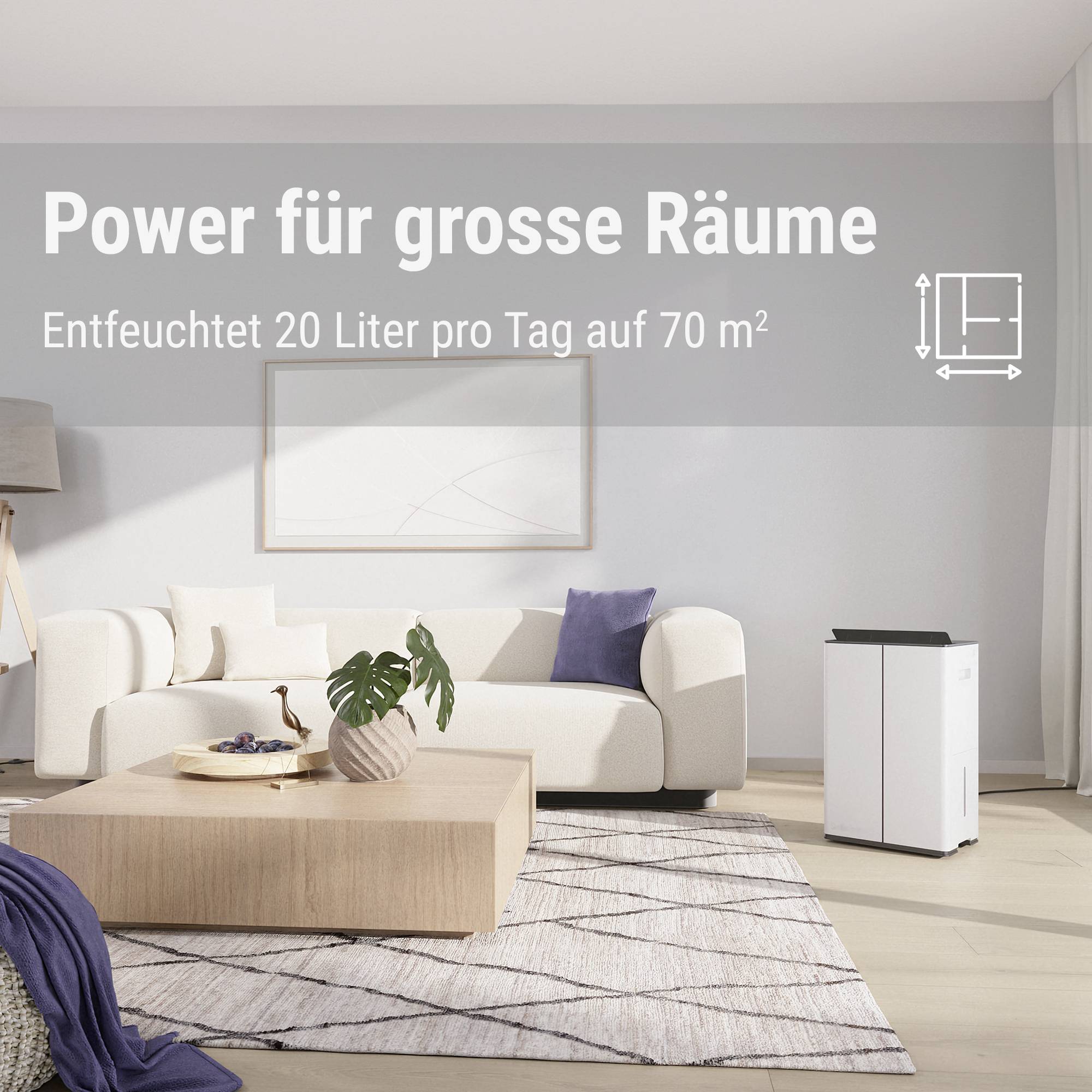 Stadler Form Lukas Luftentfeuchter 70m² 0.83 l/h Weiß