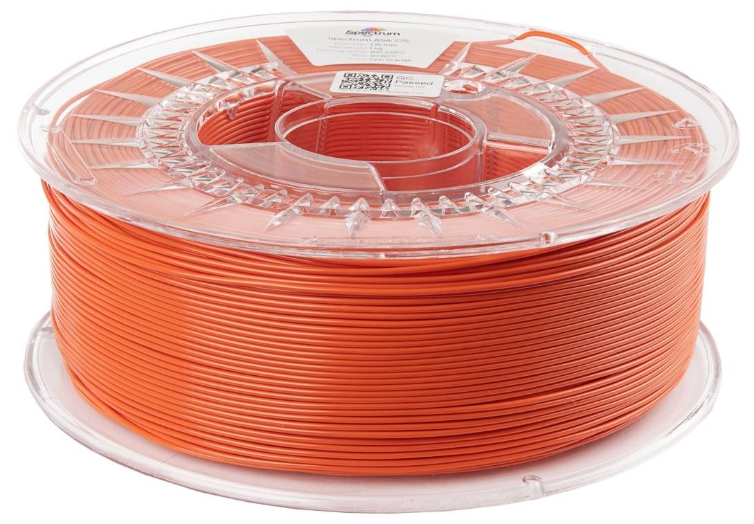 Spectrum Filaments 80304 ASA 275 LION ORANGE Filament ASA schlagfest, witterungsbeständig, UV-beständig 1.75mm 1000g 1St.