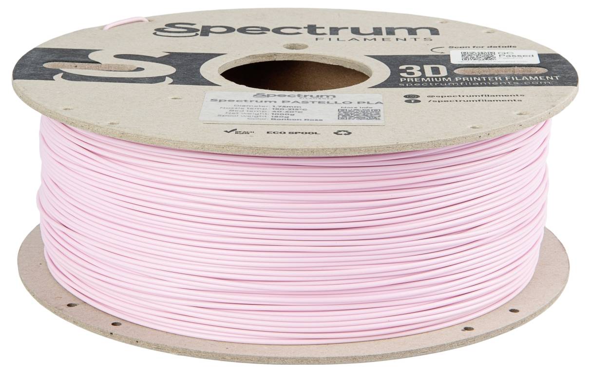 Spectrum Filaments 80706 Pastello PLA Filament PLA Matt 1.75mm 1000g bonbon rose, Rose, Pastell 1St.