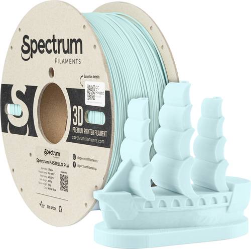 Spectrum Filaments 80704 Pastello PLA Filament PLA Matt 1.75 mm 1000 g water blue, Blau, Pastell 1