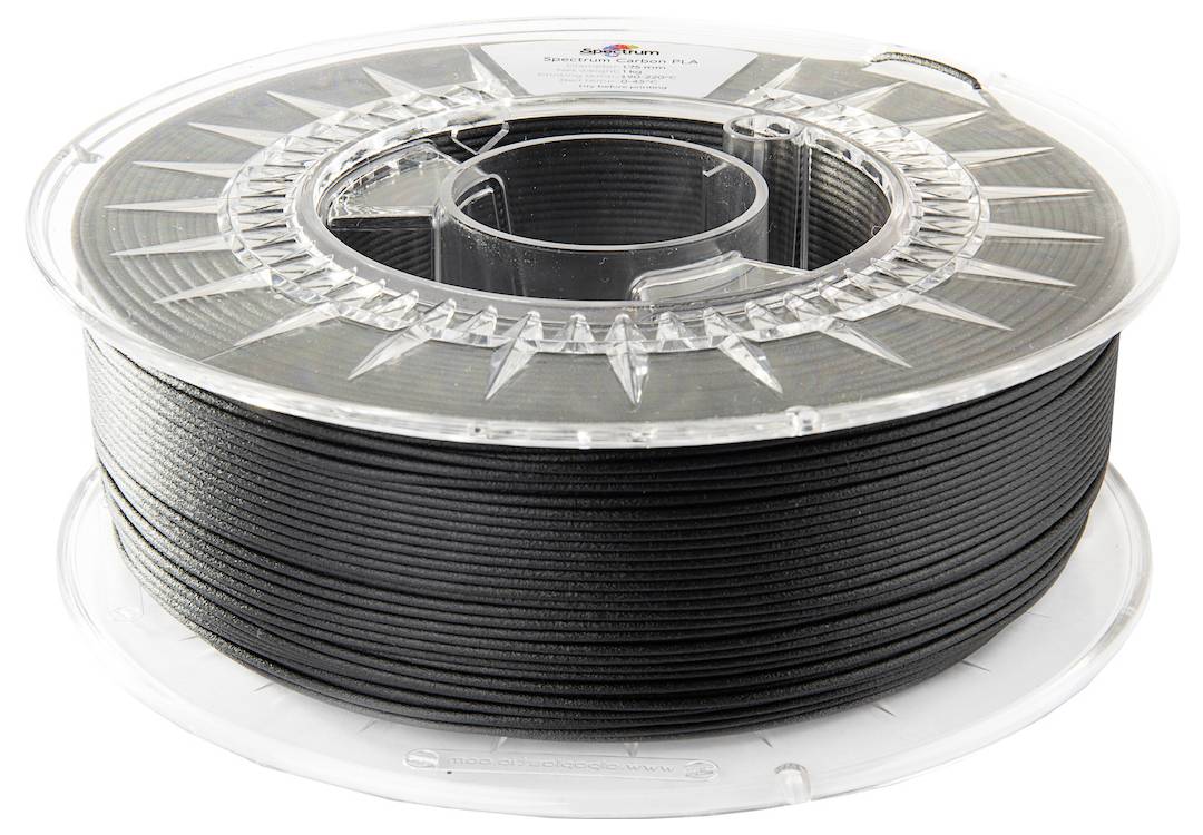 Spectrum Filaments 80466 PLA Carbon Filament PLA-CF Kohlefaserverstärkt, Matt 1.75mm 1000g Schwarz 1St.