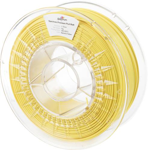 Spectrum Filaments 80242 PLA MATT Filament PLA Matt Matt 1.75 mm 1000 g bahama yellow, Gelb (matt)