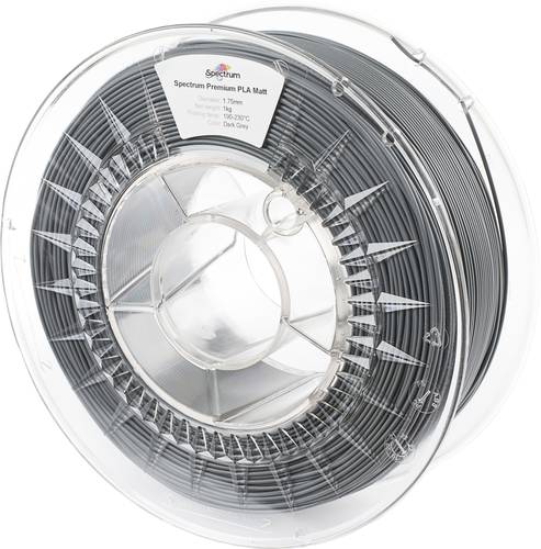 Spectrum 3D Filament / PLA Premium Matt / ? 1.75 mm / Dark Grey / 1 kg