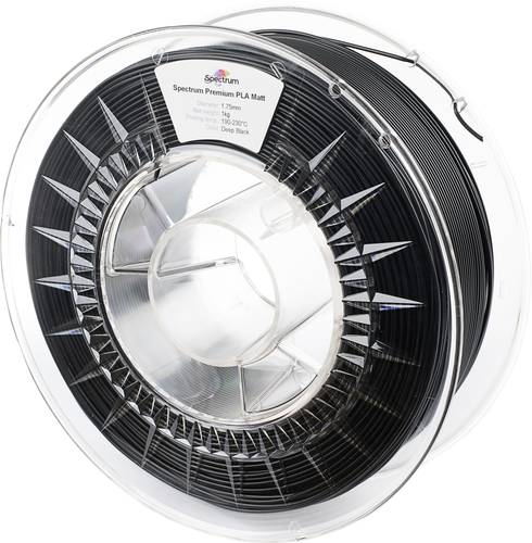 Spectrum 3D Filament / PLA Premium Matt / ? 1.75 mm / Deep Black / 1 kg
