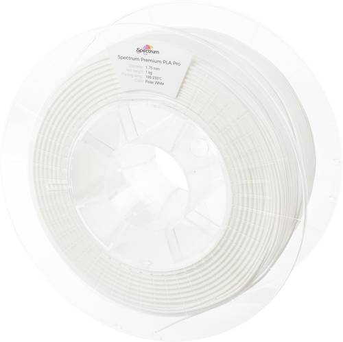 Spectrum Filaments 80102 PLA Pro Filament PLA Pro schlagfest 1.75mm 1000g polar white, Weiß 1St.