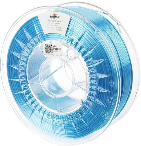 Spectrum Filaments 80510 PLA SILK Filament PLA-Seide Seidig glänzend 1.75 mm 1000 g Candy Blue, Bla