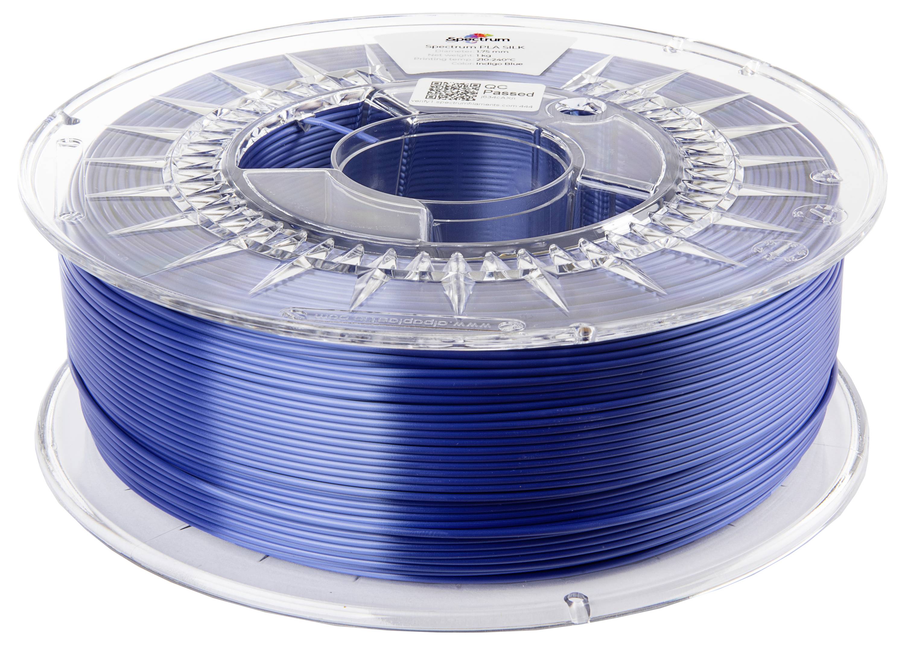 Spectrum Filaments 80445 PLA SILK Filament PLA-Seide Seidig glänzend 1.75 mm 1000 g Indigo Blue, In