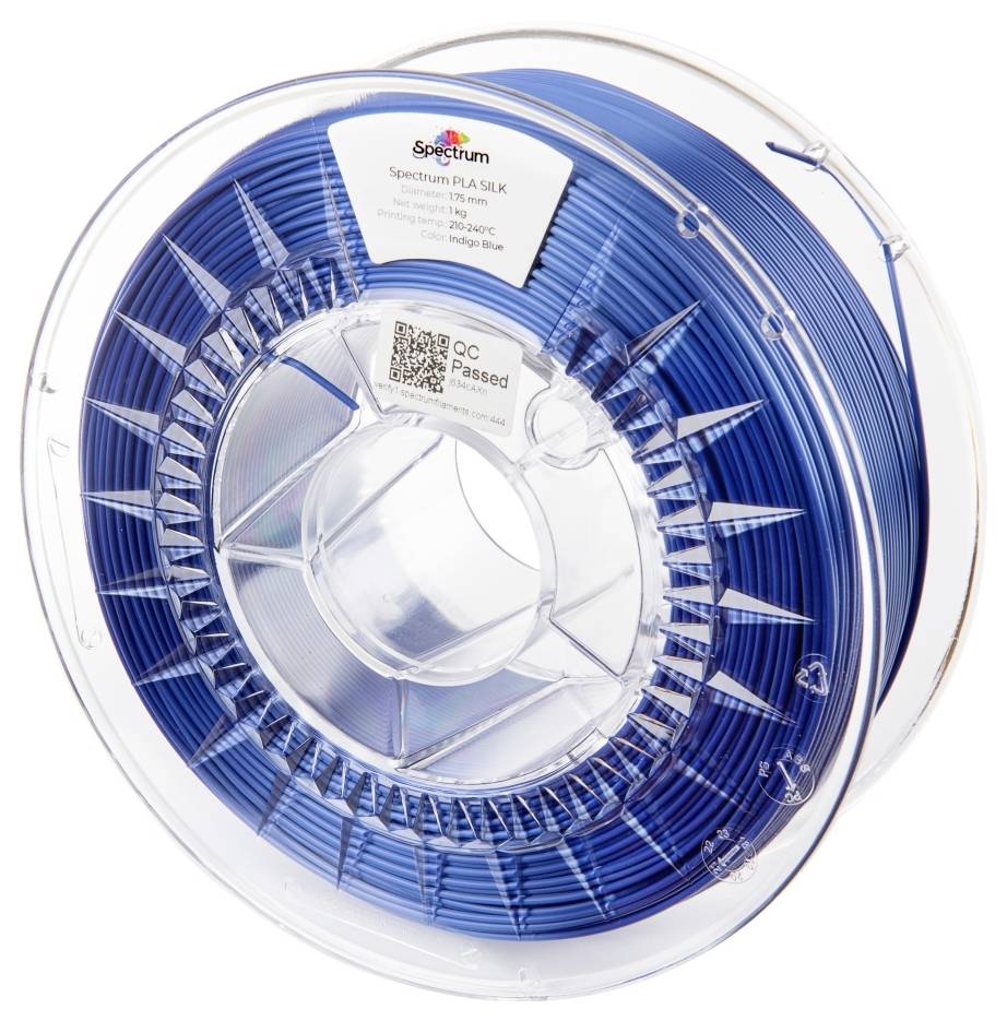 Spectrum Filaments 80445 PLA SILK Filament PLA-Seide Seidig glänzend 1.75 mm 1000 g Indigo Blue, In