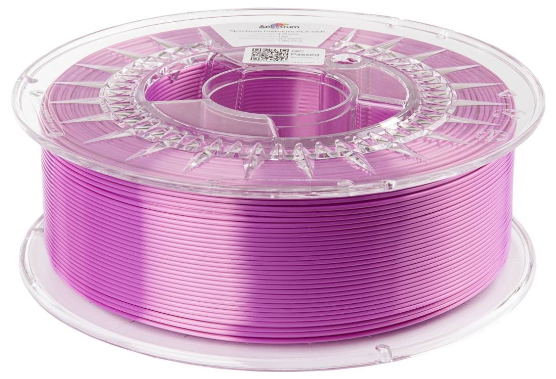 Spectrum Filaments 80447 PLA SILK Filament PLA-Seide Seidig glänzend 1.75 mm 1000 g Taffy Pink, Pin