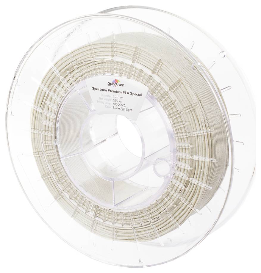 Spectrum Filaments 80166 PLA Stone Filament PLA 1.75mm 500kg Stone Age Light, Stein 1St.