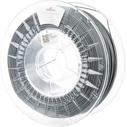Spectrum Filaments 80744 PET-G/PTFE Filament PETG/PTFE chemisch beständig 1.75 mm 1000 g Dark-Grey