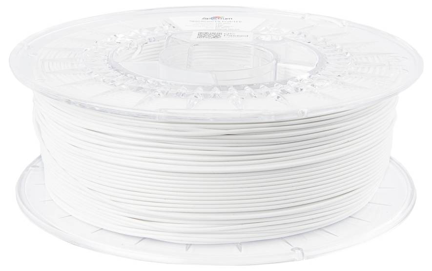 Spectrum Filaments 80743 PET-G/PTFE Filament PETG/PTFE chemisch beständig 1.75mm 1000g Signal White, Signalweiß (RAL 9003), Weiß