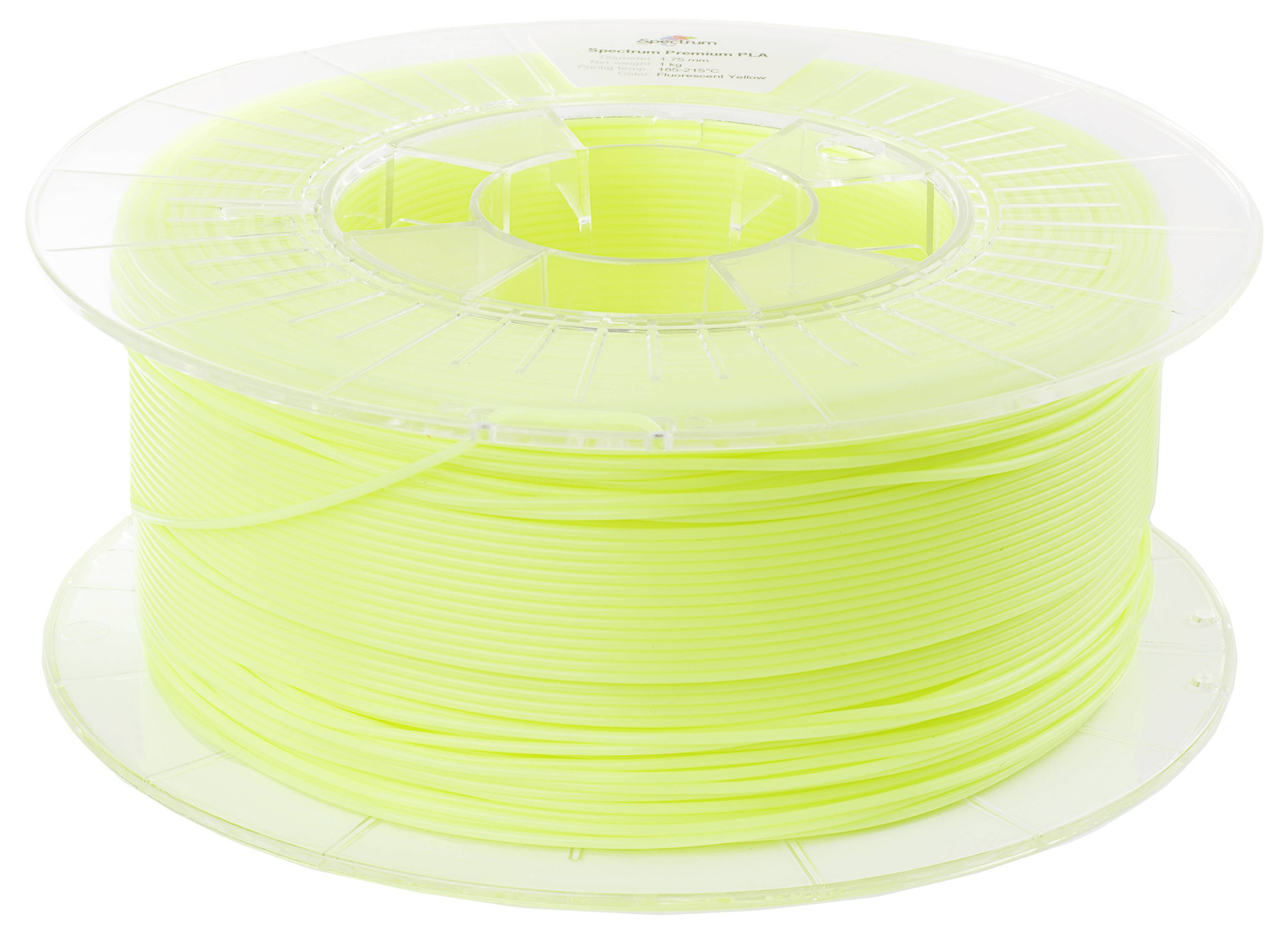 Spectrum Filaments 80017 PLA Premium Filament PLA nachleuchtend 1.75 mm 1000 g fluo yellow, Fluores