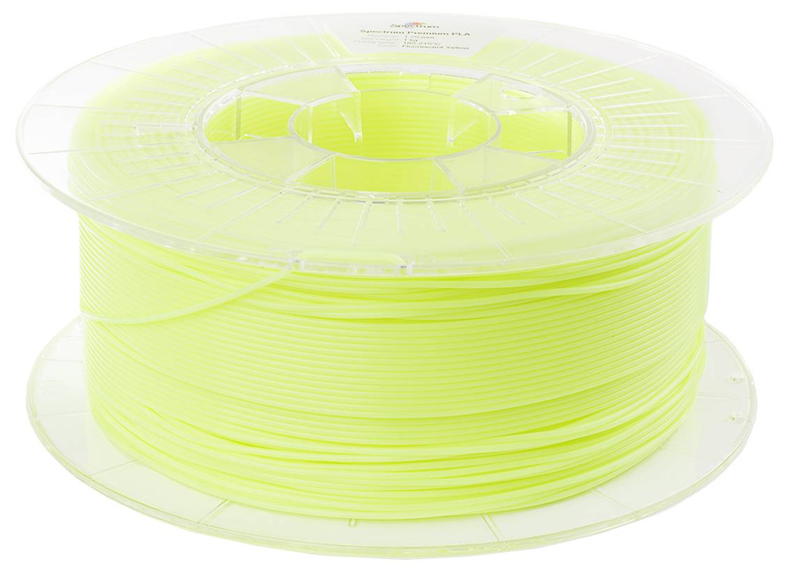 Spectrum Filaments 80017 PLA Premium Filament PLA nachleuchtend 1.75 mm 1000 g fluo yellow, Fluores