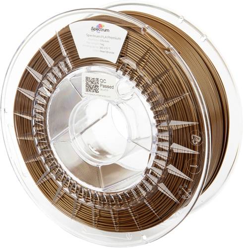 Spectrum Filaments 80041 PLA Premium Filament PLA 1.75mm 1000g pearl bronze, Bronze 1St.
