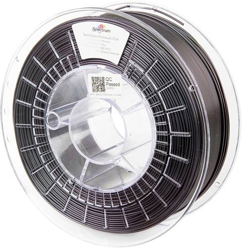 Spectrum 3D Filament / PLA Premium / 1,75mm / WIZARD CHARCOAL / Opalisierend Schwarz / 1kg (80580)