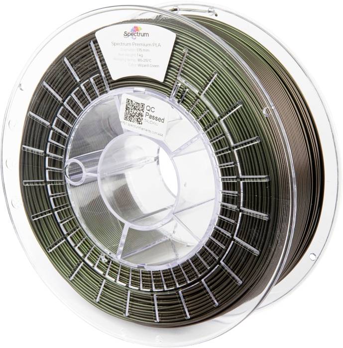 Spectrum Filaments 80579 PLA Premium Filament PLA Mehrfarbig, Farbwechsel 1.75mm 1000g wizard green, Grün 1St.