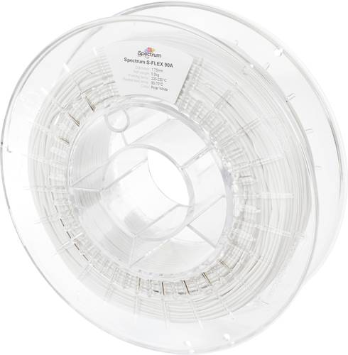 Spectrum Filaments 80254 S-Flex 90A Filament TPU flexibel 1.75 mm 500 g polar white, Polarweiß, Wei