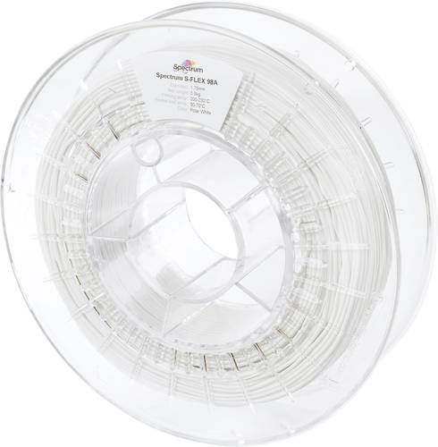 Spectrum Filaments 80521 S-Flex 98A Filament TPU flexibel 1.75 mm 500 g polar white, Polarweiß, Wei