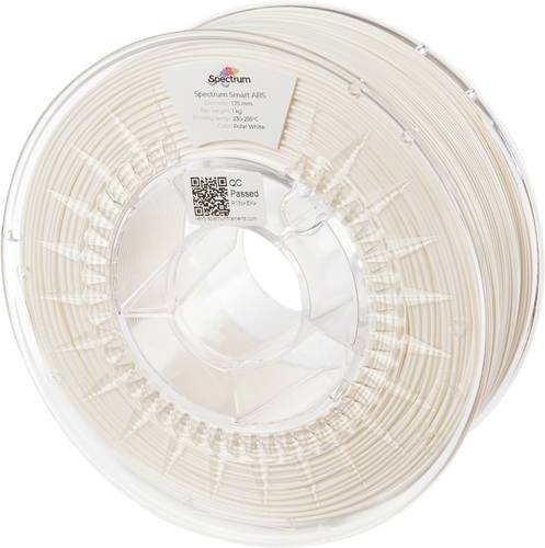 Spectrum Filaments 80092 smart ABS Filament ABS schlagfest 1.75 mm 1000 g polar white, Polarweiß, W