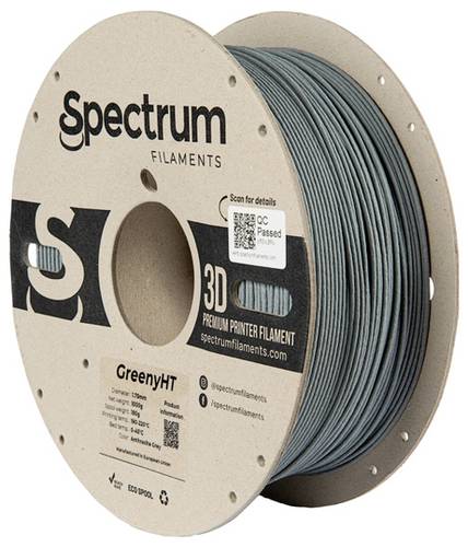 Spectrum Filaments 80701 GreenyHT Filament PLA hitzebeständig, hohe Steifigkeit, Matt 1.75 mm 1000