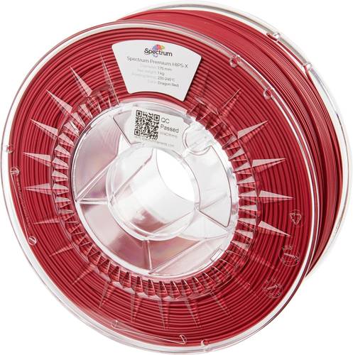 Spectrum Filaments 80077 HIPS-X DRAGON RED Filament HIPS, Supportmaterial schlagfest, Leicht zu sch