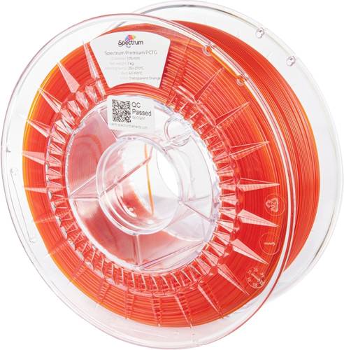 Spectrum Filaments 80736 Premium PCTG Filament PCTG chemisch beständig, geruchsarm 1.75 mm 1000 g T