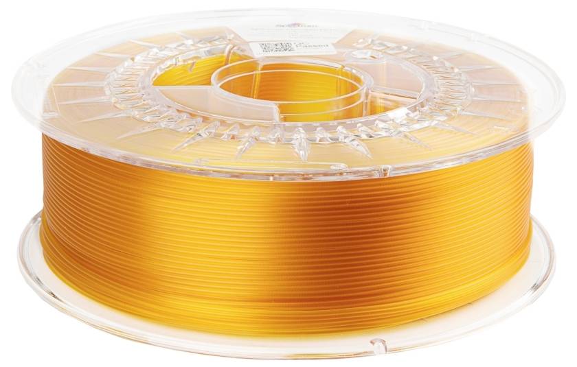 Spectrum Filaments 80049 PET-G Premium Filament PETG chemisch beständig, schlagfest 1.75mm 1000g Transparent Yellow, Gelb 1St.