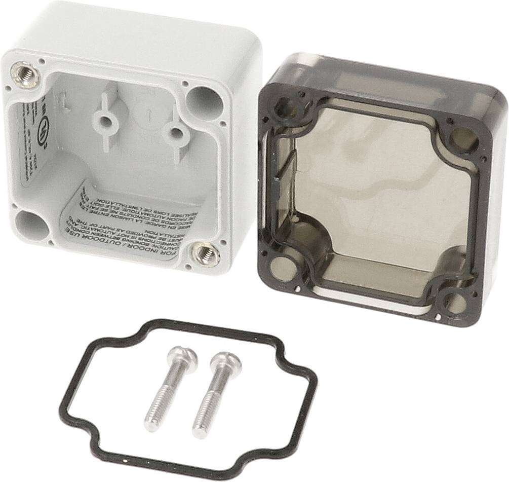 Hammond Electronics 1554A2GYSL Universal-Gehäuse 52 x 50 x 40 Polycarbonat Grau 1St.