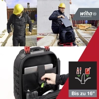 Wiha 45837 Werkzeugrucksack unbestückt (B x H x T) 385 x 530 x 260mm Wiha 45837 Werkzeugrucksack unbestückt (B x H x T) 385 x 530 x 260mm