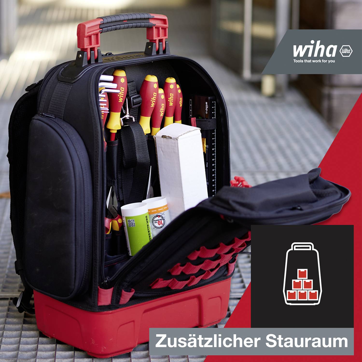 Wiha 45837 Werkzeugrucksack unbestückt (B x H x T) 385 x 530 x 260mm