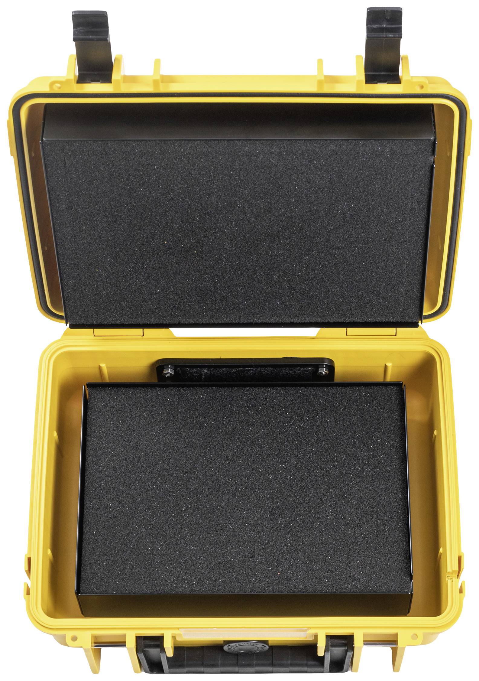 B & W International Akku-Transportkoffer BATTERY.CASE 908.08 (B x H x T) 270 x 215 x 105mm Gelb/Schwarz PP.41.Y.908