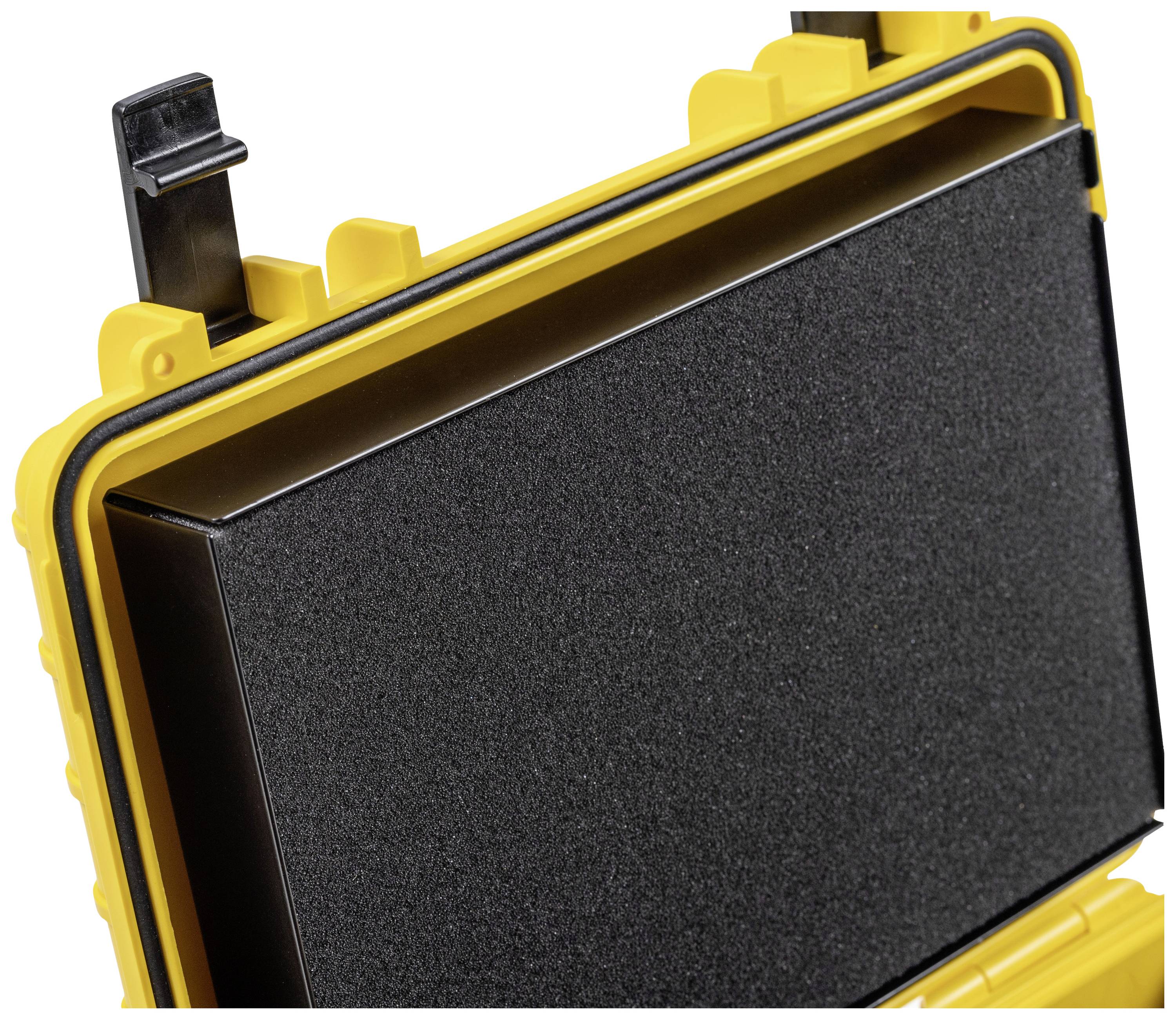 B & W International Akku-Transportkoffer BATTERY.CASE 908.08 (B x H x T) 270 x 215 x 105mm Gelb/Schwarz PP.41.Y.908