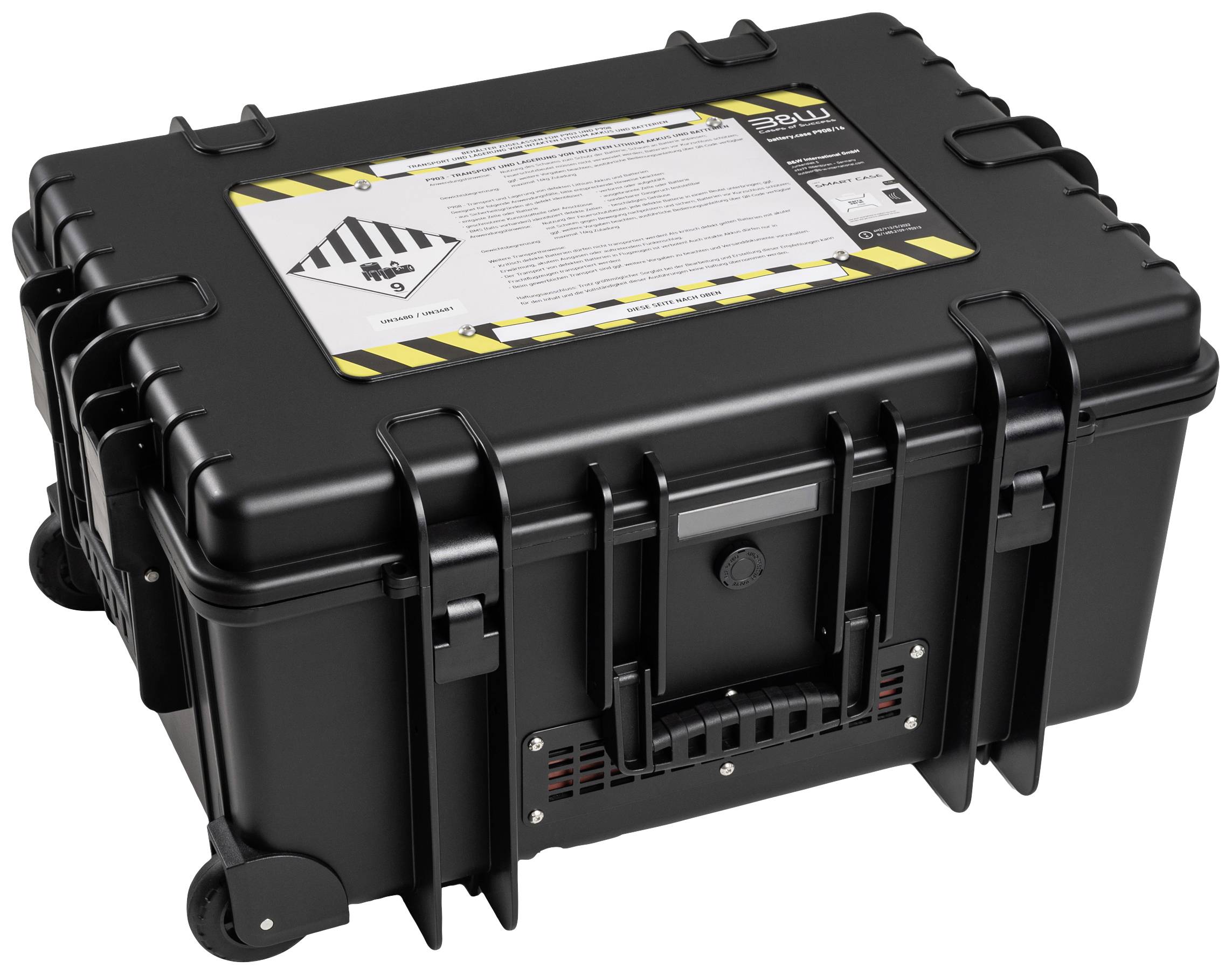 B & W International Akku-Transportkoffer BATTERY.CASE 908.16 (B x H x T) 610 x 430 x 265mm Schwarz PP.709.BT.908