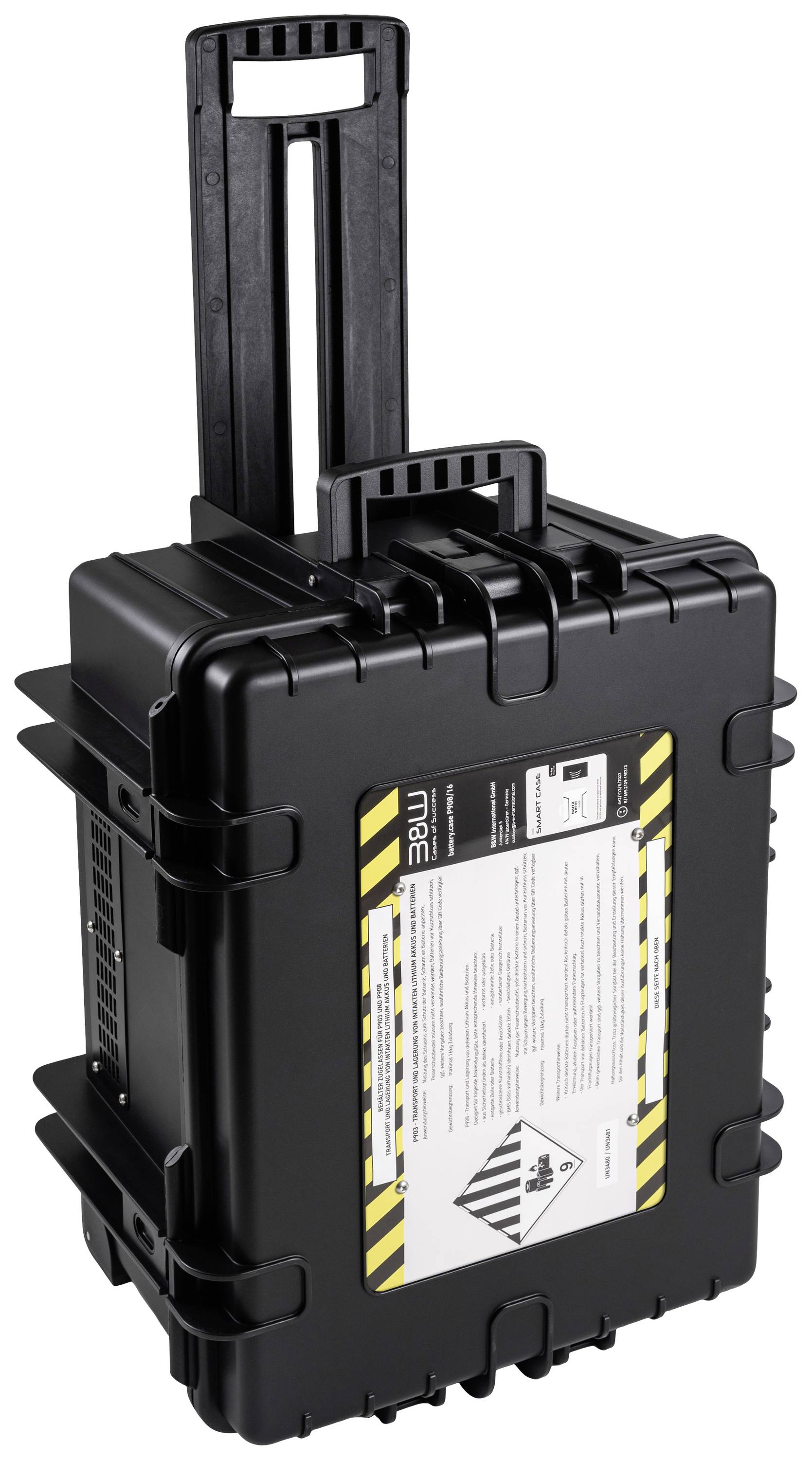 B & W International Akku-Transportkoffer BATTERY.CASE 908.16 (B x H x T) 610 x 430 x 265mm Schwarz PP.709.BT.908