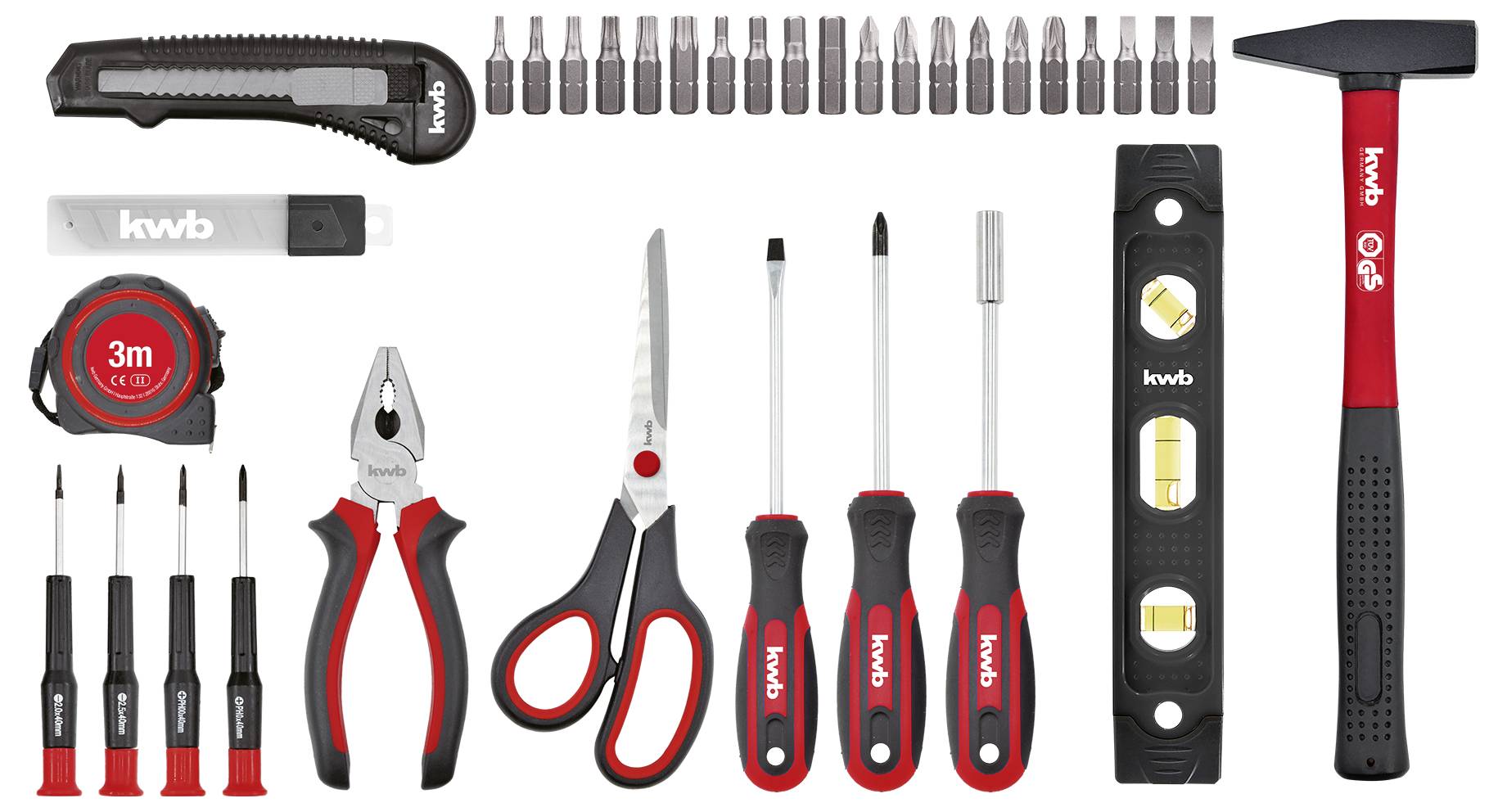 Kwb 370610 Werkzeugkoffer bestückt 35teilig (B x H x T) 31.5 x 24 x 8.3cm