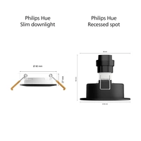 Philips Hue Einbauleuchte 929003712201 Hue WCA Slim 8.3W Philips Hue Einbauleuchte 929003712201 Hue WCA Slim 8.3W