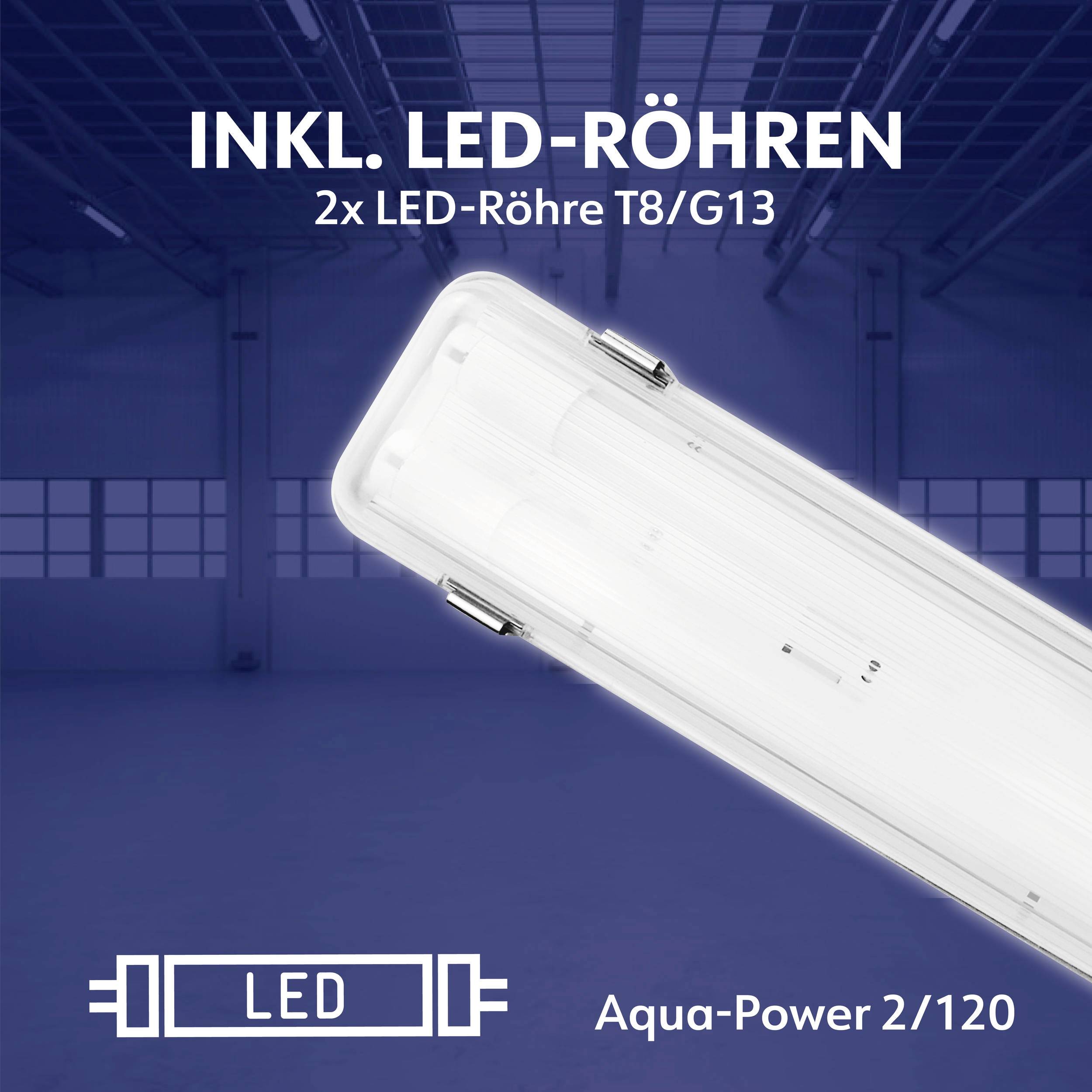 Müller-Licht Aqua-Power Feuchtraumleuchte LED-Röhre G13 18W Neutralweiß