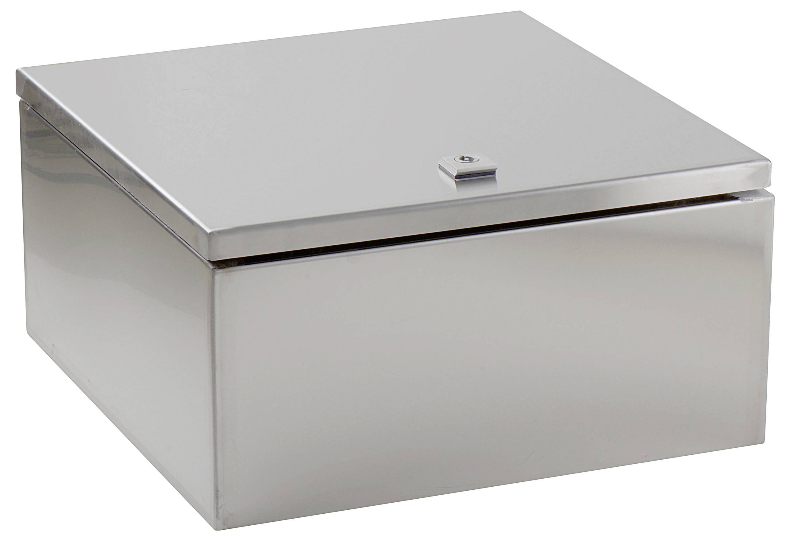 TRU COMPONENTS TC-SS404020 Schaltschrank 400 x 400 x 200 Edelstahl Lichtgrau 1St.