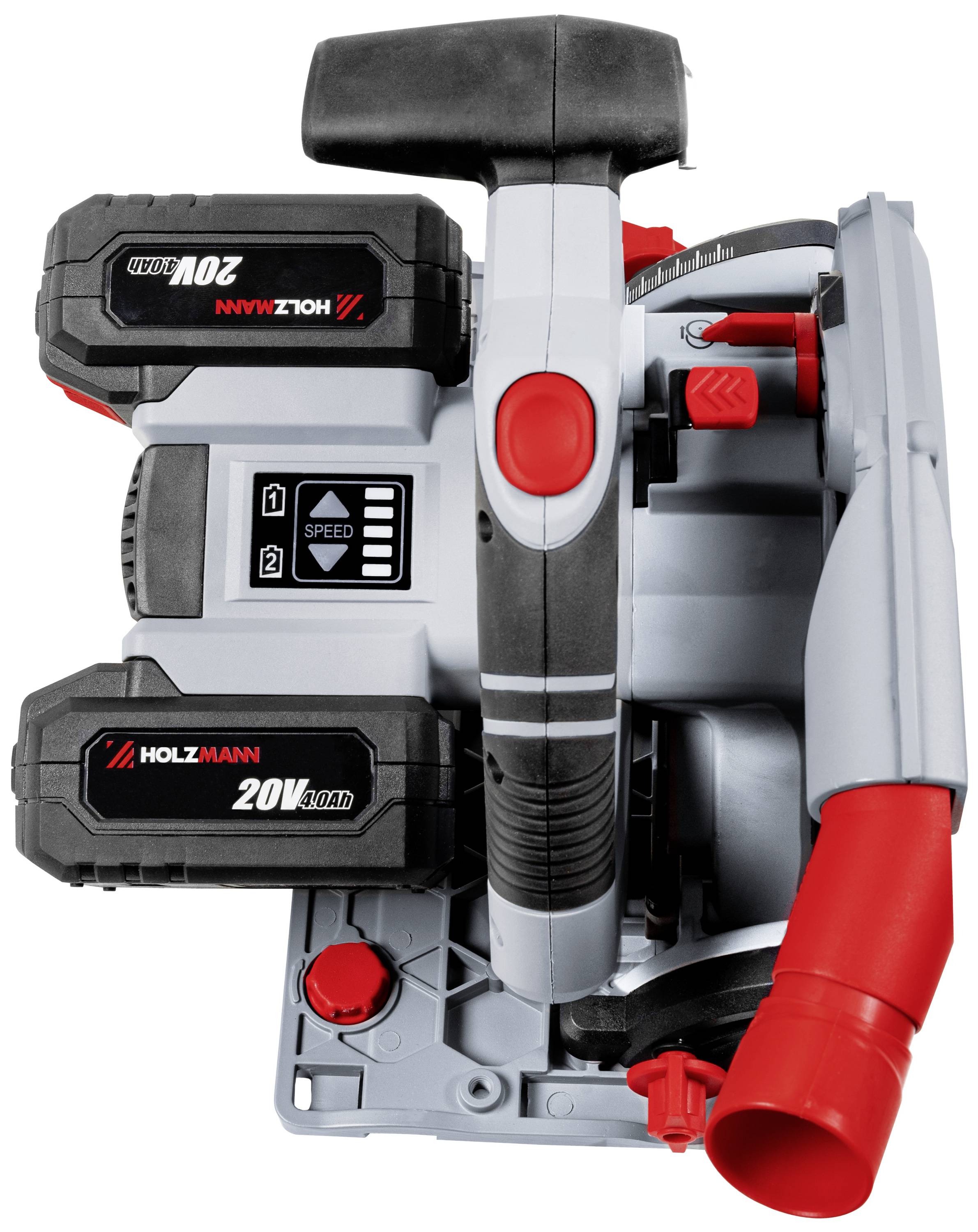 Holzmann Maschinen TAS165AKKU Akku-Tauchsäge Schnitttiefe max. (90°) 59mm 20V 4000 mAh