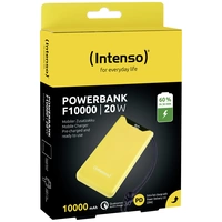 Intenso F10000 Powerbank 10000 mAh Quick Charge, USB PD LiPo USB-A, USB-C® Gelb Statusanzeige Intenso F10000 Powerbank 10000 mAh Quick Charge, USB PD LiPo USB-A, USB-C® Gelb Statusanzeige