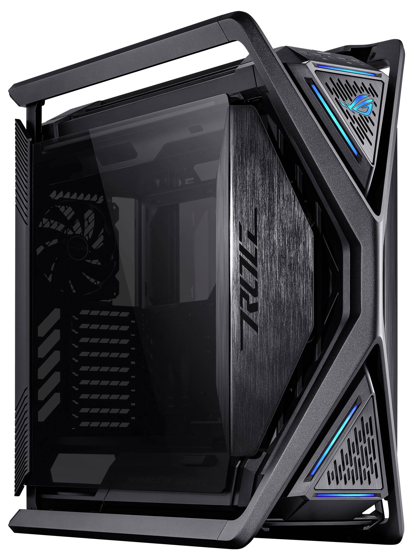 Asus Asus Geh ROG HYPERION GR701 BTF EDITION Full Tower Towergehäuse, Gaming-Gehäuse, PC-Gehäuse Schwarz, Transparent Seitenfenster, mit Lüftungs