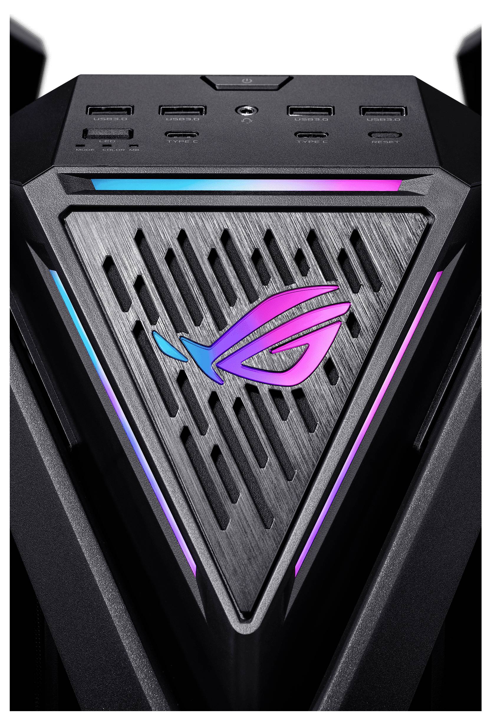 Asus Asus Geh ROG HYPERION GR701 BTF EDITION Full Tower Towergehäuse, Gaming-Gehäuse, PC-Gehäuse Schwarz, Transparent Seitenfenster, mit Lüftungs