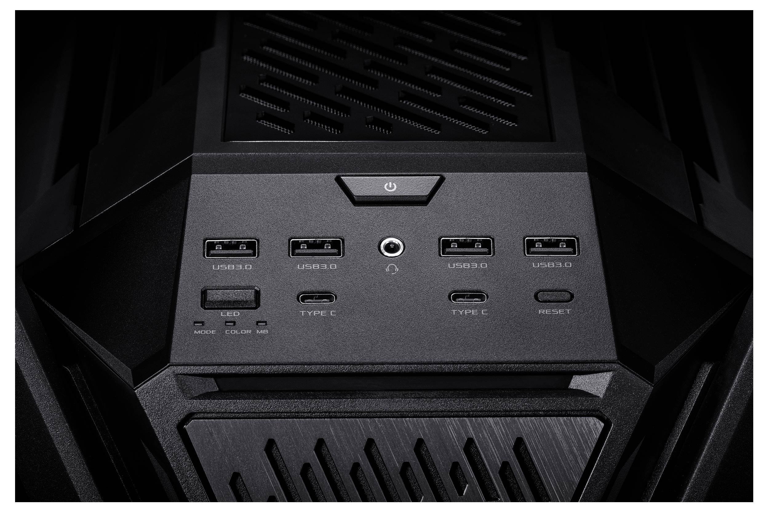 Asus Geh ROG HYPERION GR701 BTF EDITION Full Tower Towergehäuse, Gaming-Gehäuse, PC-Gehäuse Schwarz, Transparent Seitenfenster