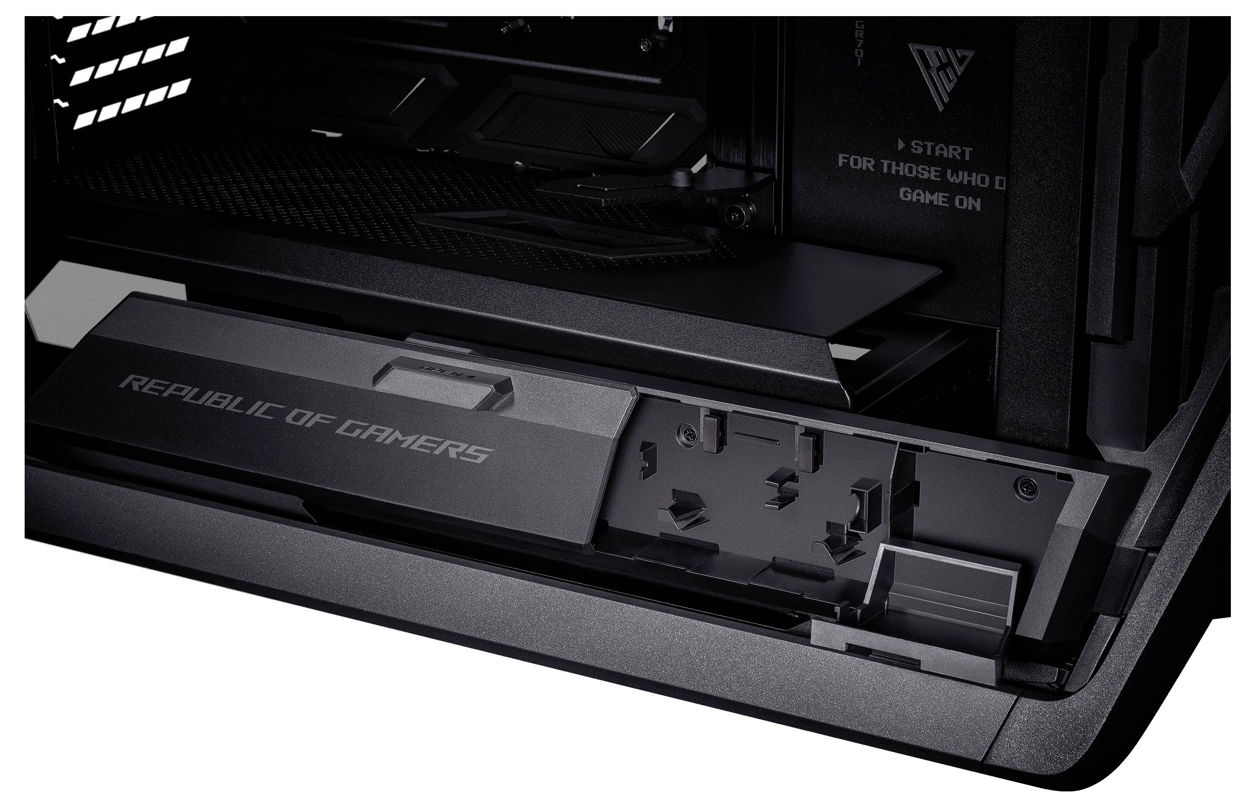 Asus Asus Geh ROG HYPERION GR701 BTF EDITION Full Tower Towergehäuse, Gaming-Gehäuse, PC-Gehäuse Schwarz, Transparent Seitenfenster, mit Lüftungs