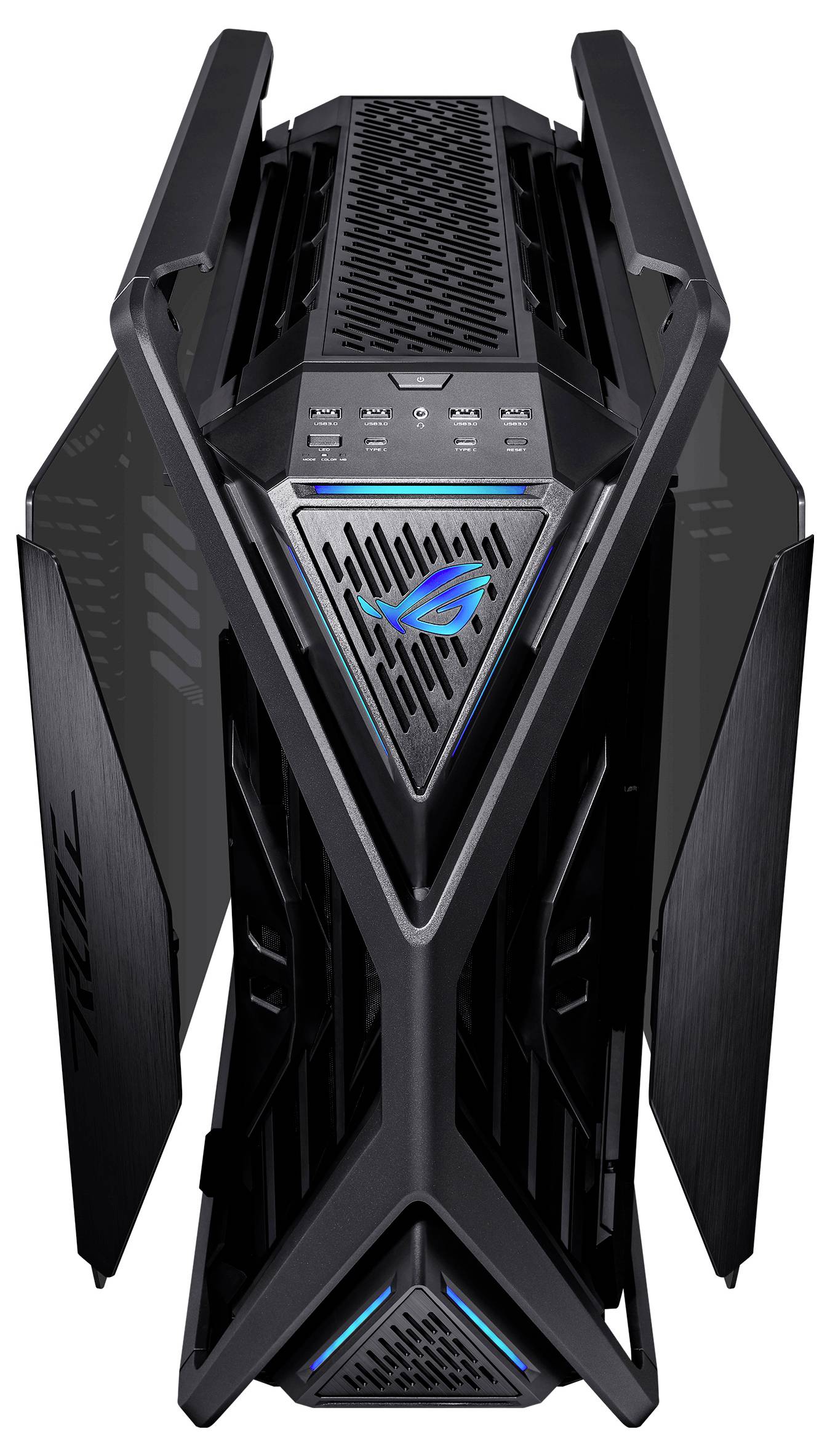 Asus Asus Geh ROG HYPERION GR701 BTF EDITION Full Tower Towergehäuse, Gaming-Gehäuse, PC-Gehäuse Schwarz, Transparent Seitenfenster, mit Lüftungs