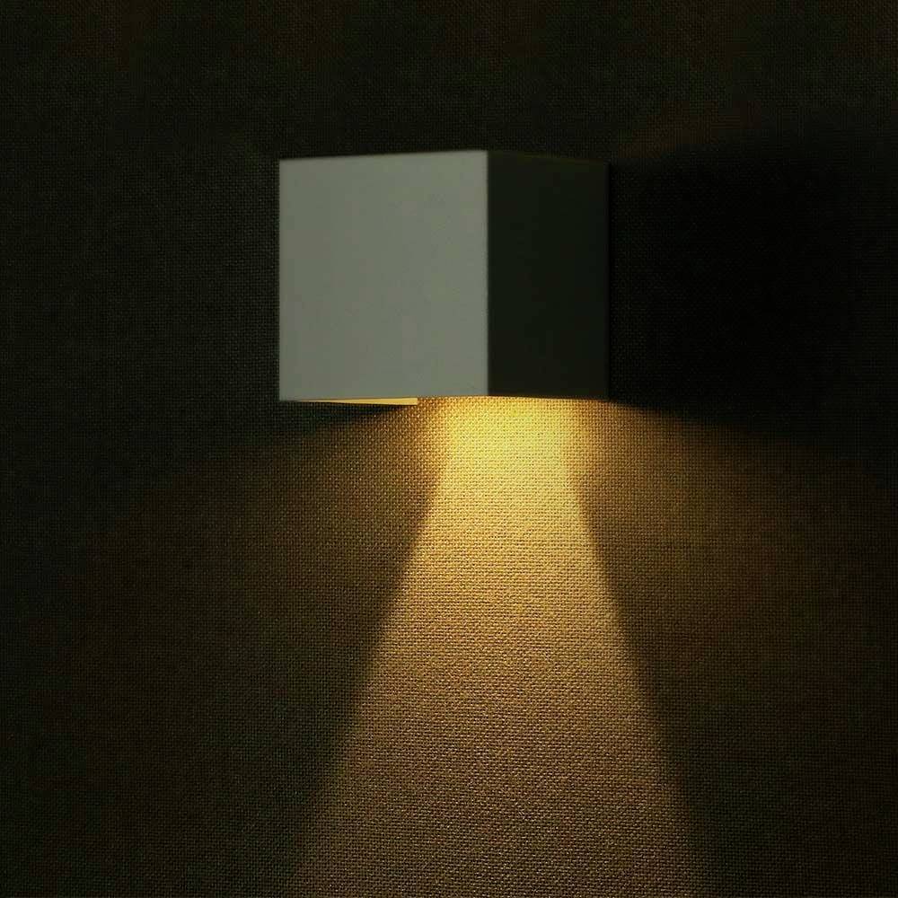 V-TAC VT-11109-W 11886 Solar-Außenwandleuchte mit Bewegungsmelder LED 9W Weiß