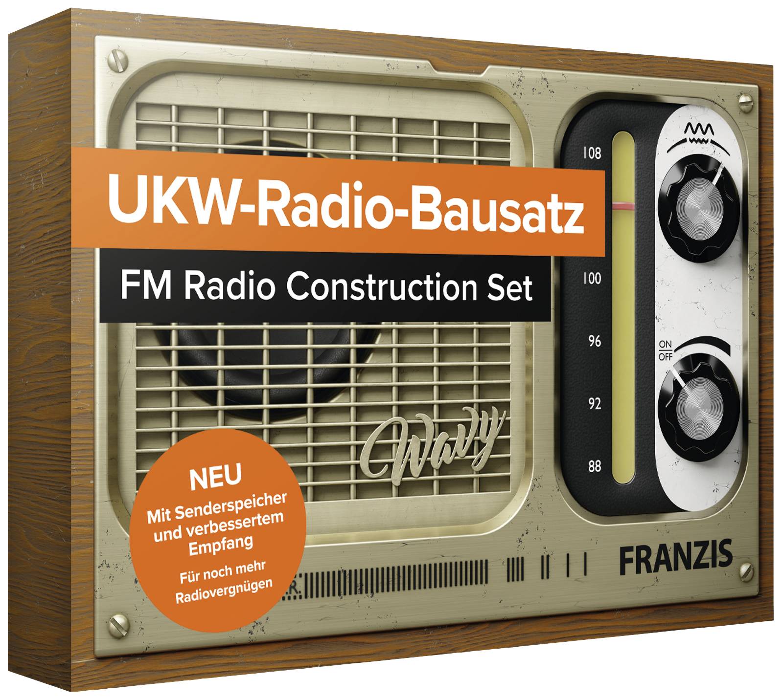 FRANZIS Verlag UKW-Radio zum Stecken Retro-Radio ab 14 Jahre