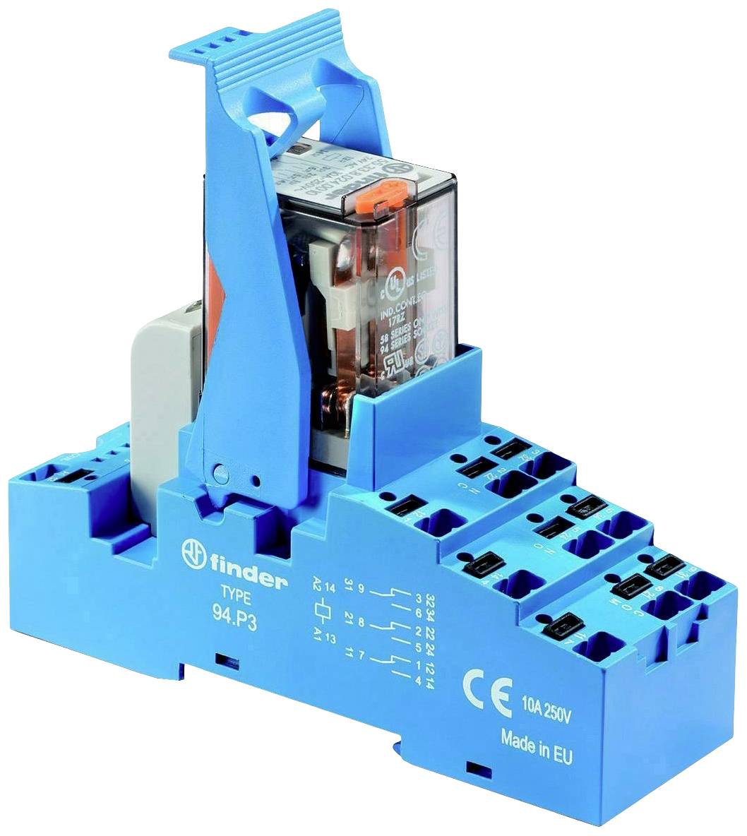 Finder 58.P3.8.024.0060 Koppelrelais 24 V/AC 10A 3 Wechsler